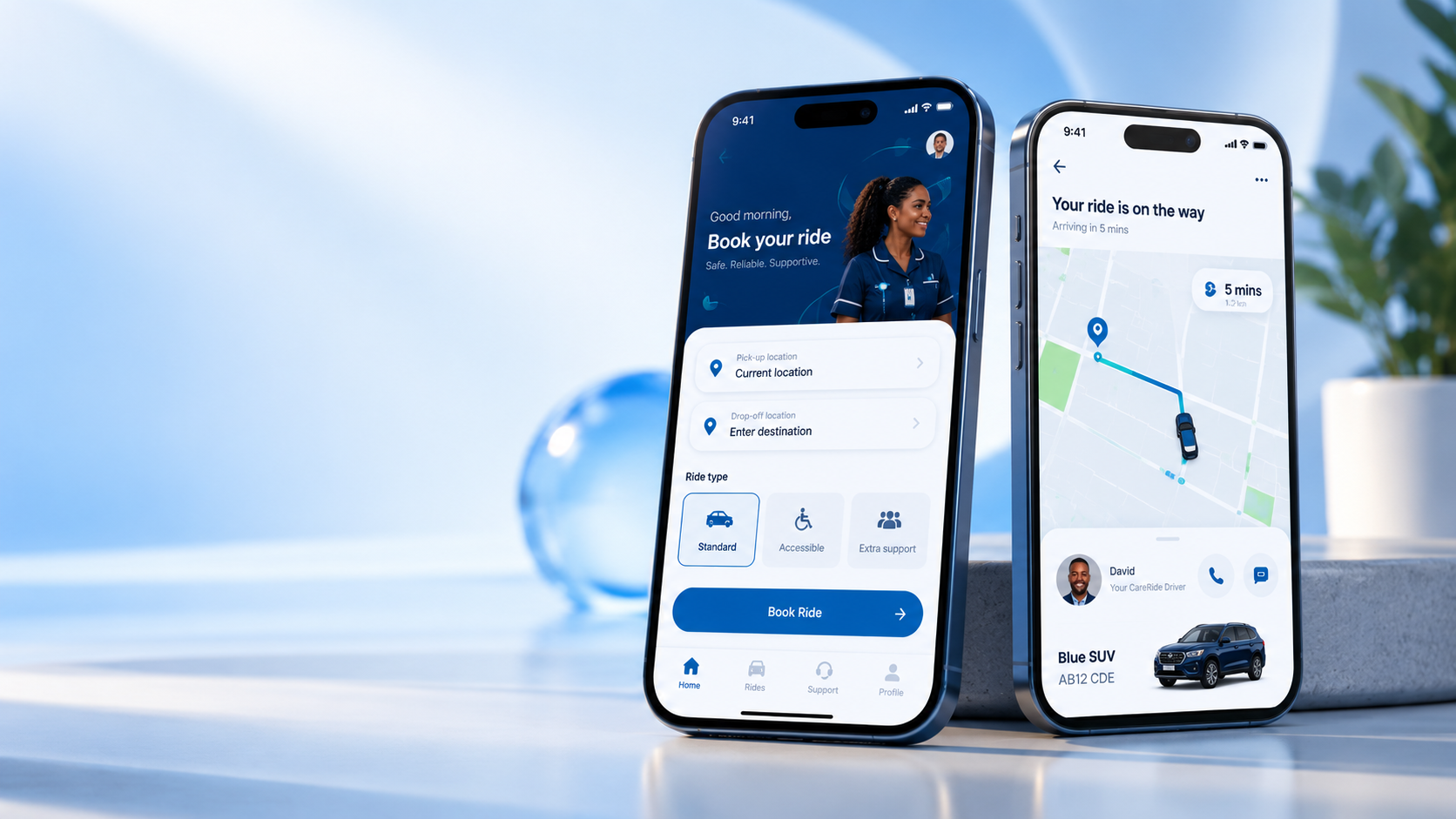 CareRide mobile app